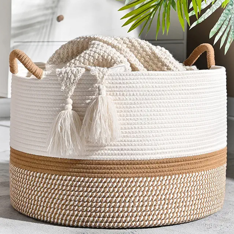 Decorative Cotton Rope Storage Basket